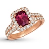 Thumbnail Image 1 of Le Vian Rhodolite Garnet Ring 1 ct tw Nude Diamonds 14K Gold