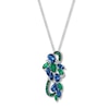 Thumbnail Image 0 of Le Vian Emerald & Sapphire Necklace 1/5 ct tw Diamonds 14K Gold