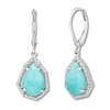 Thumbnail Image 1 of Amazonite & White Topaz Earrings Sterling Silver