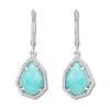 Thumbnail Image 2 of Amazonite & White Topaz Earrings Sterling Silver