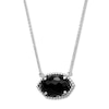 Thumbnail Image 1 of Black Onyx Necklace Sterling Silver