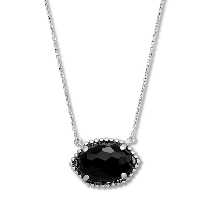 Black Onyx Necklace Sterling Silver Kay Outlet