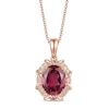 Thumbnail Image 1 of Le Vian Garnet Necklace 1/8 ct tw 14K Strawberry Gold 18"