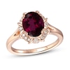 Le Vian Garnet Ring 1/8 ct tw Diamonds 14K Strawberry Gold