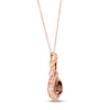 Thumbnail Image 1 of Le Vian Chocolate Quartz Necklace 1/2 ct tw Diamonds 14K Strawberry Gold