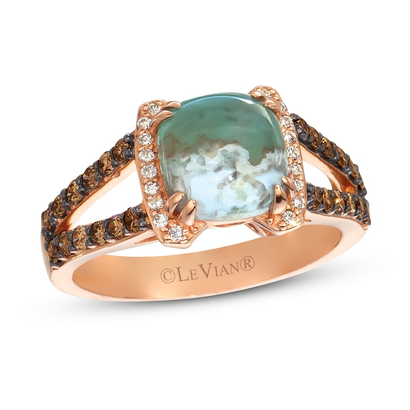 Main Image 1 of Le Vian Aquaprase Ring 1/2 ct tw Diamonds 14K Strawberry Gold