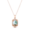 Thumbnail Image 1 of Le Vian Aquaprase & Topaz Necklace 14K Strawberry Gold