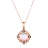 Thumbnail Image 1 of Le Vian Opal Necklace 1/8 ct tw Diamonds 14K Strawberry Gold 18"