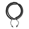Thumbnail Image 1 of Men's Black Onyx Bolo Bracelet Stainless Steel 10.5"