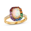 Le Vian Multi-Gemstone Ring 1/8 ct tw Diamonds 14K Honey Gold