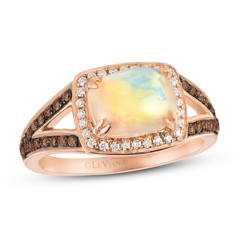 Le Vian Chocolatier Opal Ring 3/8 ct tw Diamonds 14K Strawberry Gold