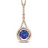 Thumbnail Image 0 of Le Vian Tanzanite Necklace 1/4 ct tw Diamonds 14K Strawberry Gold
