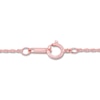 Thumbnail Image 4 of Blue Topaz Necklace 1/20 ct tw Diamonds 10K Rose Gold 18"