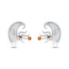 Disney Treasures The Nightmare Before Christmas Mother of Pearl & Citrine Earrings Sterling Silver & 10K Rose Gold