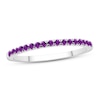 Amethyst Stackable Ring Sterling Silver