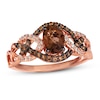 Le Vian Chocolate Quartz Ring 1/4 ct tw Diamonds 14K Rose Gold