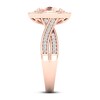 Morganite & Diamond Ring 1/4 ct tw 10K Rose Gold