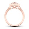 Morganite & Diamond Ring 1/4 ct tw 10K Rose Gold