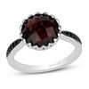 Thumbnail Image 0 of Disney Treasures Alice in Wonderland "Queen of Hearts" Diamond & Garnet Ring 1/10 ct tw Sterling Silver