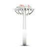 Pink Lab-Created Opal & White Lab-Created Sapphire Ring Sterling Silver