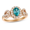 Le Vian Zircon Ring 5/8 ct tw Diamonds 14K Strawberry Gold