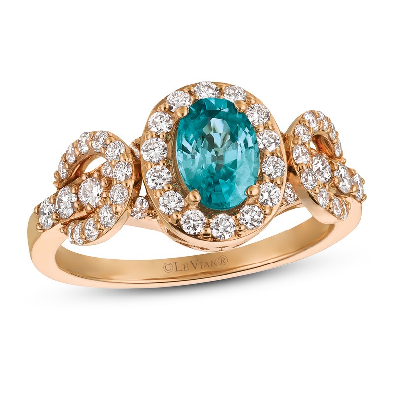 Le Vian Zircon Ring 5/8 ct tw Diamonds 14K Strawberry Gold