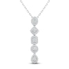 Thumbnail Image 1 of Diamond Necklace 1/2 ct tw 10K White Gold 18"