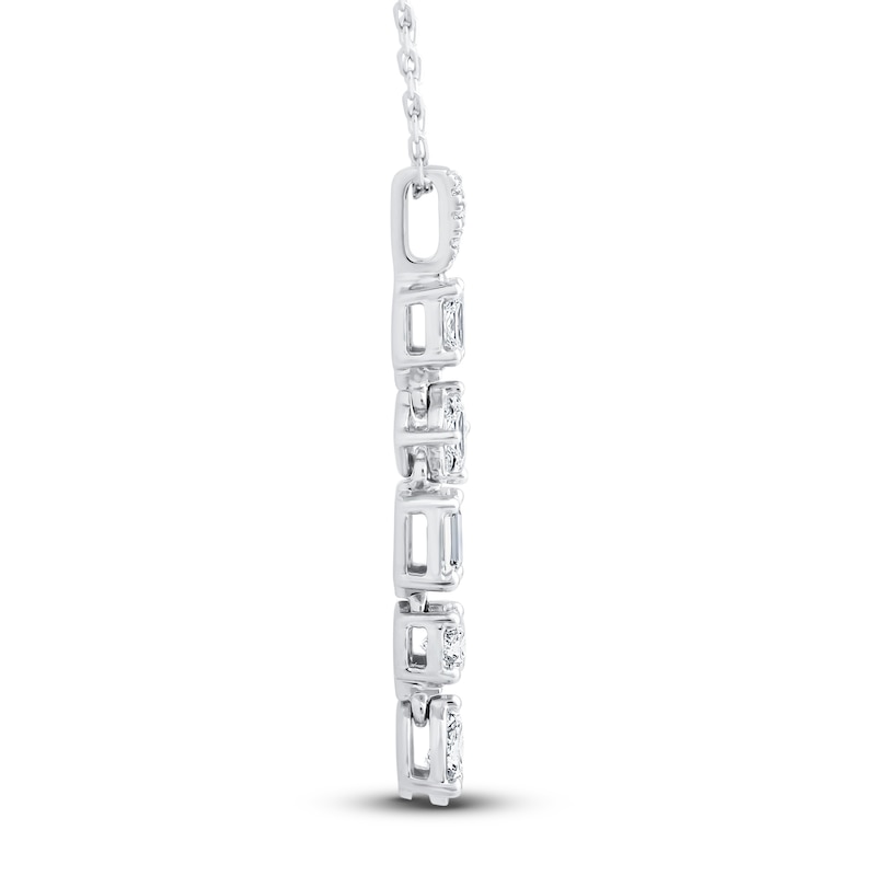 Main Image 2 of Diamond Necklace 3/4 ct tw 10K White Gold 18"