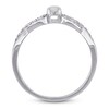 Thumbnail Image 3 of Opal & Diamond Ring 1/15 ct tw Round-Cut Sterling Silver