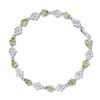 Thumbnail Image 0 of Peridot & White Topaz Hamsa Bracelet Sterling Silver 7"