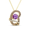 Thumbnail Image 0 of Le Vian Amethyst Necklace 1/4 ct tw Diamonds 14K Honey Gold