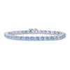 Thumbnail Image 1 of Aquamarine Bracelet Sterling Silver 7.75"
