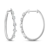 Everything You Are Diamond Hoop Earrings 3/4 ct tw 10K White Gold
