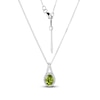 Thumbnail Image 1 of Peridot & White Lab-Created Sapphire Boxed Set Sterling Silver - Size 7