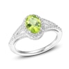 Thumbnail Image 3 of Peridot & White Lab-Created Sapphire Boxed Set Sterling Silver - Size 7