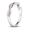 Thumbnail Image 2 of Amethyst Dainty Criss Cross Ring Sterling Silver