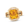Thumbnail Image 0 of Le Vian Citrine Ring 1/5 ct tw Diamonds 14K Honey Gold