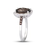 Thumbnail Image 1 of Le Vian Smoky Quartz Ring 1/5 ct tw Diamonds 14K Vanilla Gold