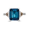 Thumbnail Image 3 of Le Vian Blue Topaz Ring with Diamonds 14K Vanilla Gold