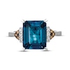 Thumbnail Image 3 of Le Vian Blue Topaz Ring with Diamonds 14K Vanilla Gold