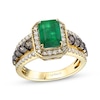 Thumbnail Image 0 of Le Vian Creme Brulee Emerald Ring 1 ct tw Diamonds 14K Honey Gold