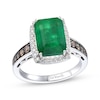 Thumbnail Image 1 of Le Vian Creme Brulee Emerald Ring 3/8 ct tw Diamonds 14K Vanilla Gold