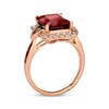 Thumbnail Image 2 of Le Vian Creme Brulee Garnet Ring 1/2 ct tw Diamonds 14K Strawberry Gold