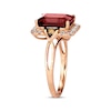 Thumbnail Image 3 of Le Vian Creme Brulee Garnet Ring 1/2 ct tw Diamonds 14K Strawberry Gold