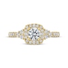 Thumbnail Image 3 of THE LEO Ideal Cut Round-Cut Diamond Engagement Ring 3/4 ct tw 14K Yellow Gold