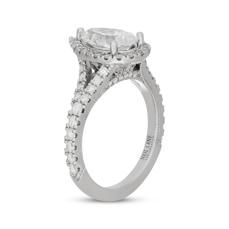Neil Lane Artistry Pear-Shaped Lab-Created Diamond Engagement Ring 3 ct tw 14K White Gold