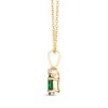 Thumbnail Image 1 of Le Vian Creme Brulee Emerald & Diamond Accent Necklace 14K Honey Gold 18"