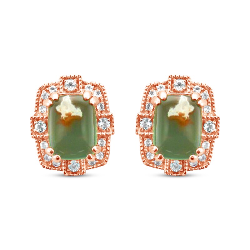 Le Vian Cushion-Cut Aquaprase & Topaz Earrings 14K Strawberry Gold