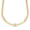 Thumbnail Image 1 of Men's Diamond Lion Cuban Chain Necklace 1/3 ct tw 10K Yellow Gold 20"
