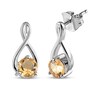 Thumbnail Image 0 of Citrine Twist Earrings Sterling Silver